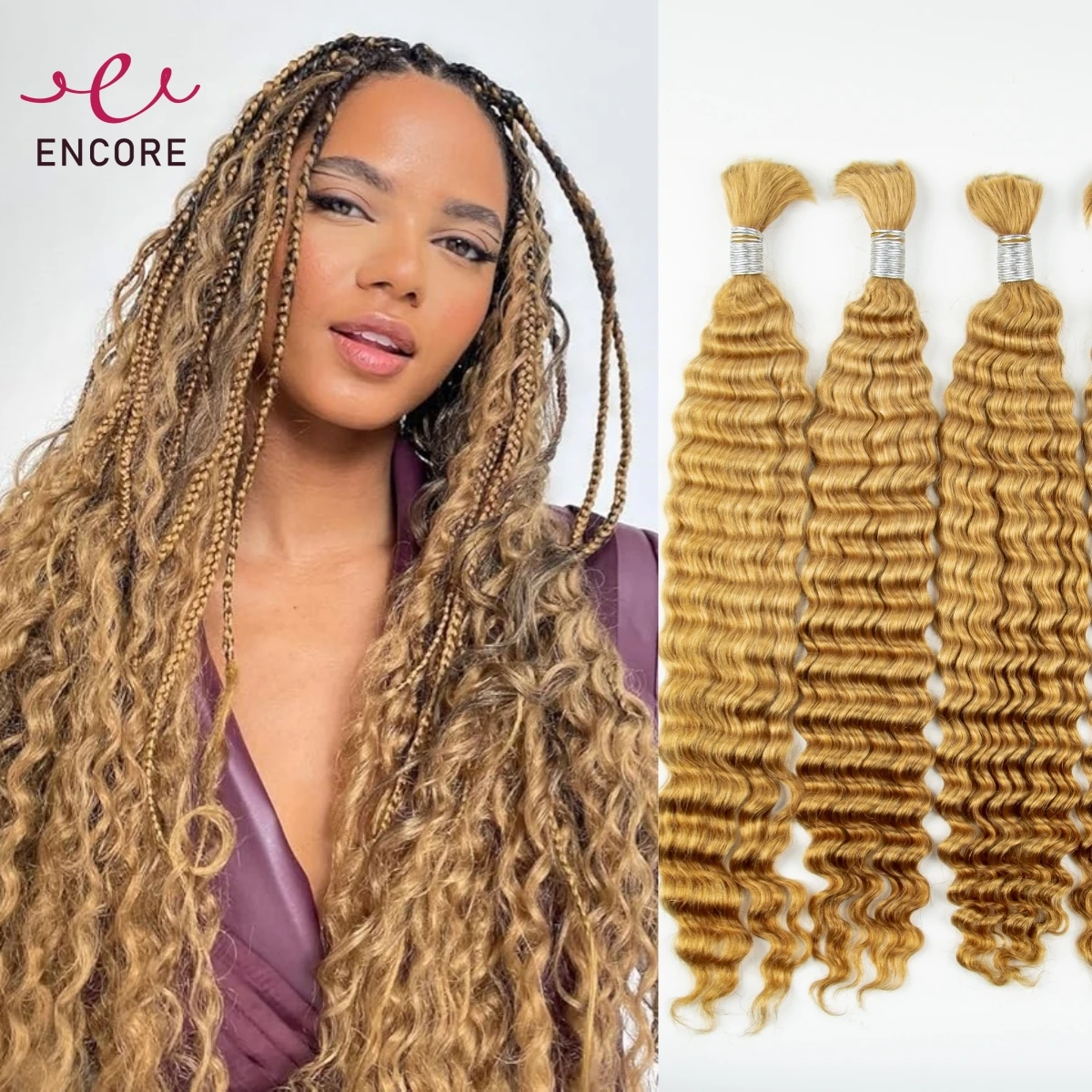 Вьющиеся 100% пучки человеческих волос для косичек в стиле бохо 100 г 12А Бразильские