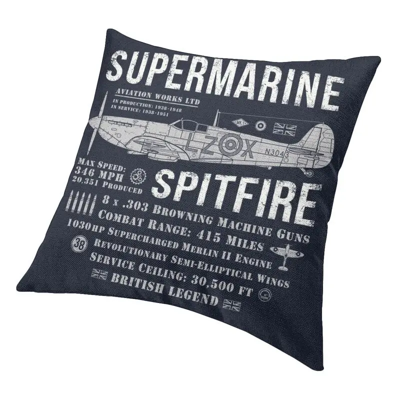 Наволочка для подушки в винтажном суперморском стиле размером 40x40 мягкая