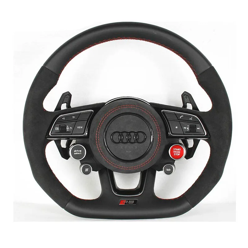 Подходит для Audi A4 S4 A5 S5 B9 2017 2018 2019 замена углеродного волокна или кожи Алькантара