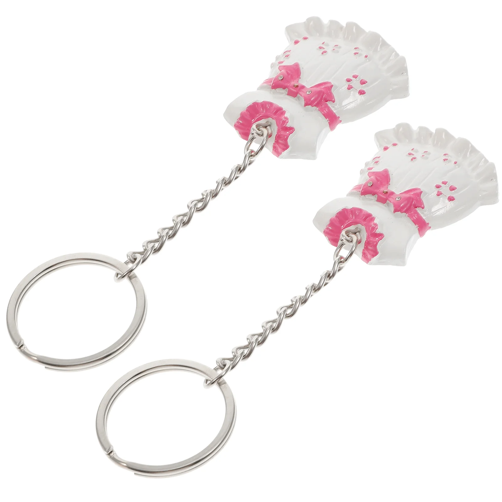 

2pcs Guests Gifts Dress Keychain Wedding for