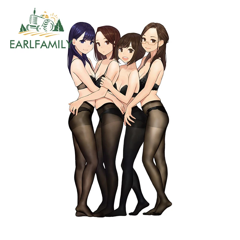 

EARLFAMILY 13 см x 7 см для Booty сексуальная девушка Переводные персональные мотоциклетные автомобильные наклейки на лобовое стекло ноутбук аниме RV автомобильные сборники