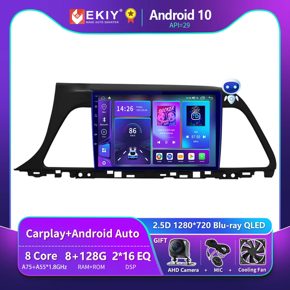 

EKIY T900 8G 128G QLED Android 10 Car Radio For Hyundai Sonata 9 LF 2014-2017 DSP Carplay Stereo Multimedia Player Navi GPS 2Din