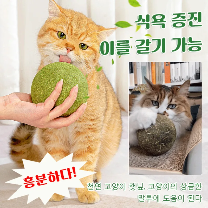 

Large Cat Mint Ball Cat Toy giant stress relief teeth care tool