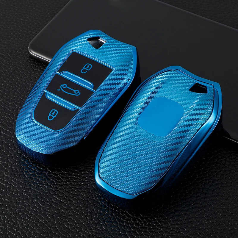 

TPU Car Key Fob Case Cover for Peugeot 508 308208 2008 3008 5008 2008 Citroen C4 C4L DS3 DS4 DS5 Auto Accessories