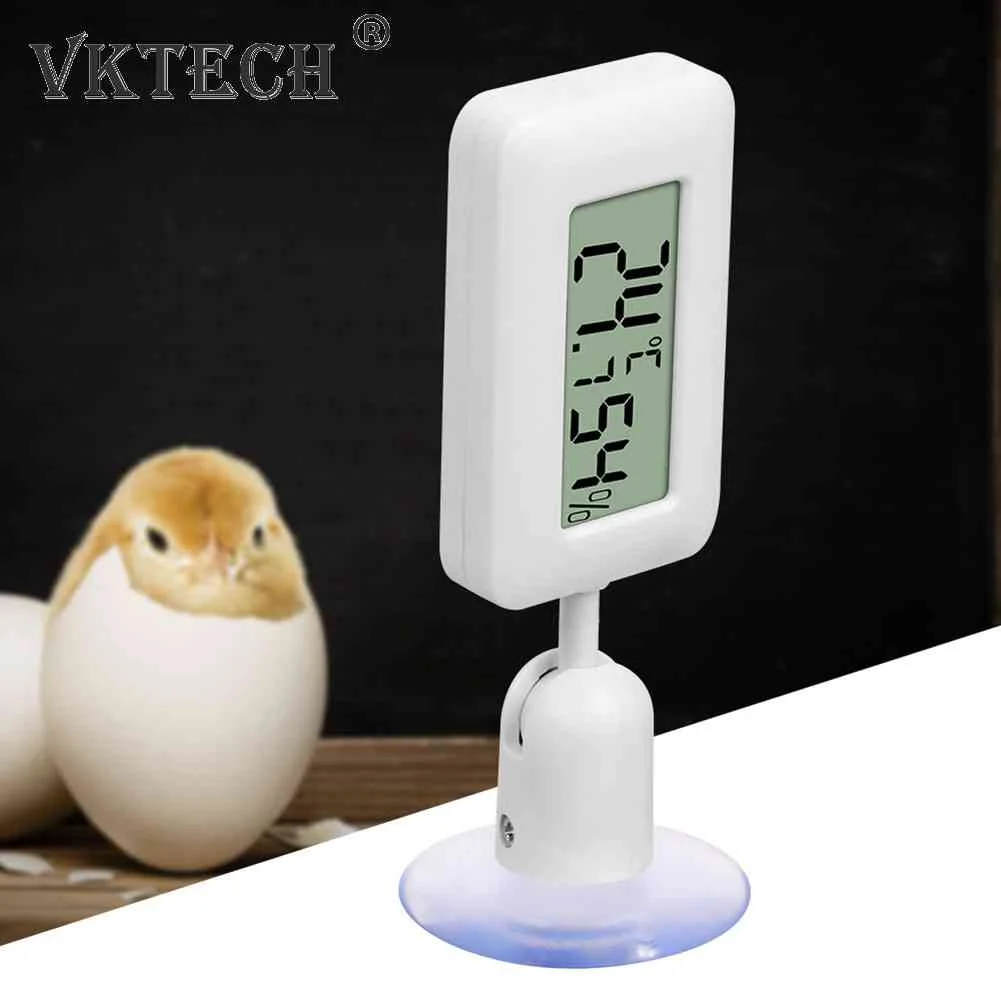 

High Accurately Digital Thermometer Hygrometer Meter for Reptile Turtle Terrarium Aquarium Tank Accessories Temperature Humidit