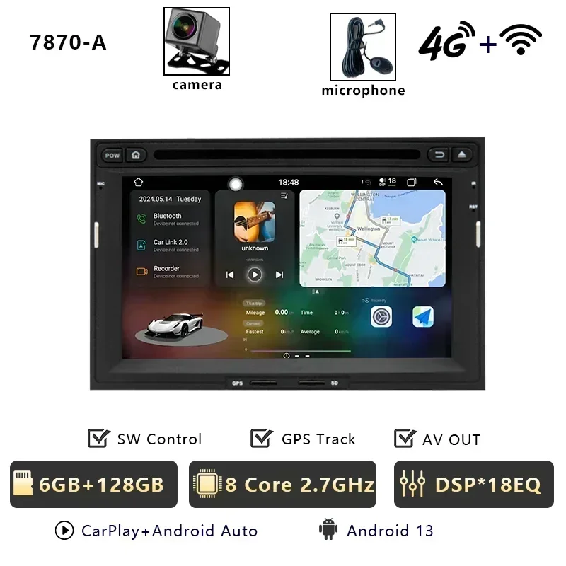 

Беспроводной Carplay CHSTEK для Peugeot 3008 5008 Partner 2008-2016 Citroen Berlingo, автомобильный радиоприемник Android 13, GPS, Bluetooth, WIFI, 4G FM