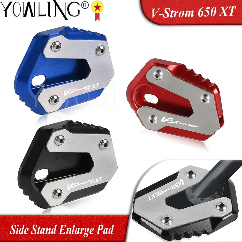 

For Suzuki VStrom V-Strom 650 XT 650XT 2011-2016 2017-2021 Motorcycle Flat Foot Side Stand Enlarge Pad Kickstand Extension Plate