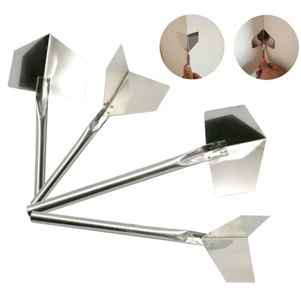 

2/4PCS Stainless Steel Drywall Corner Trowel Wall Corner Mud Corner External Putty And Tools Internal Construction Smoothin T9E0