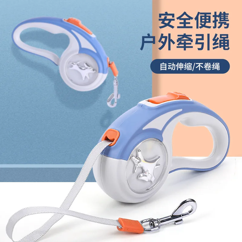 

Pet Lead Rope Safe Portable Automatic Retractable Dog Tractor Trumpet 3 Meters Multi-Color Rotating Dazzle Cool Cat Lead Rope