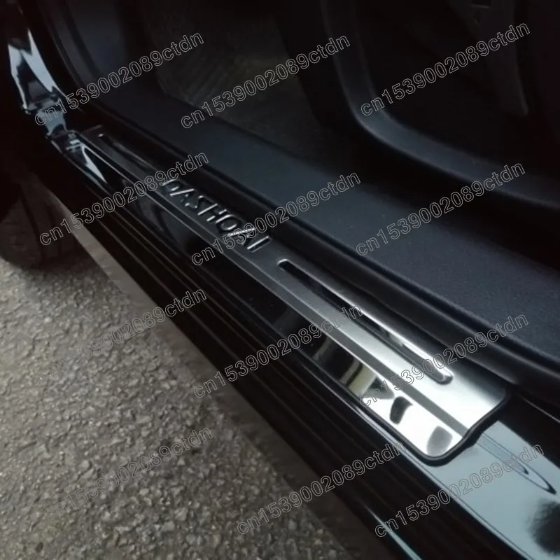 

Stainless Steel Car Door Sill Scuff Plate Cover For Nissan QASHQAI J11 2014 2015 2016 2017 2018 2019 2020 2021 Car styling