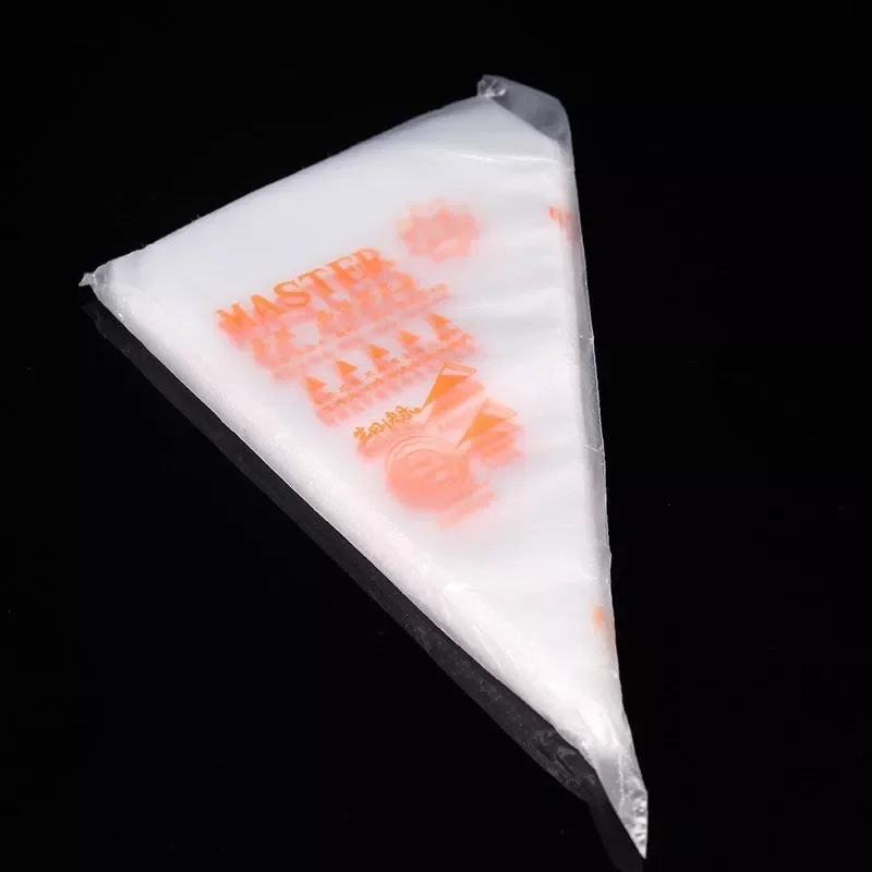 

2022New 50Pcs Disposable Pastry Bags Icing Piping Fondant Cake Cream Bag Cupcake Decorating Tips Cake Nozzles Pastry Bags For Ba