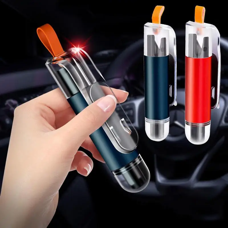 

Car Safety Hammer Mini Car Hammer Cutter With Protective Cover Window Breaker Tool Car Escape Tool Seatbelt Cutter & Window