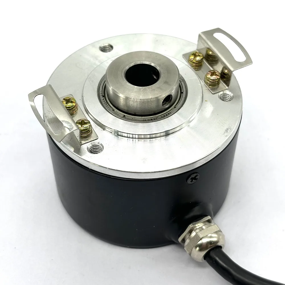 Фото Датчик вращения GHH60-12G600BML5 с полым валом 12 мм, выход DC5V, 600 импульсов, линейный драйвер, сигналы ABZA-B-Z- №2