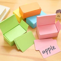 portable 90 sheets blank diy graffiti small card notes memo pads 8 color word message notepad school office postcard kids gift