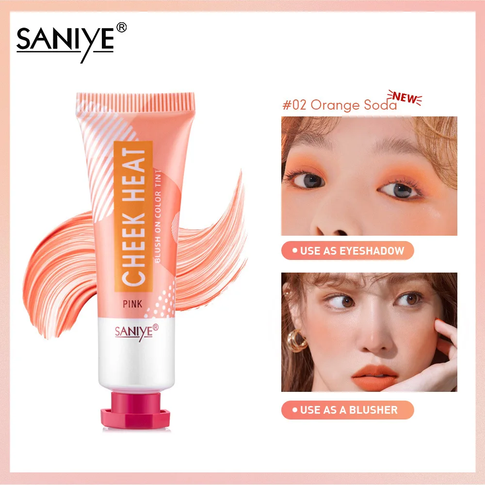 

Liquid Blush Peach Pink Cheek Heat Easy To Wear Blusher Cream Single Color Rubor Liquid Pink Eye Shadow Waterpoof румяна