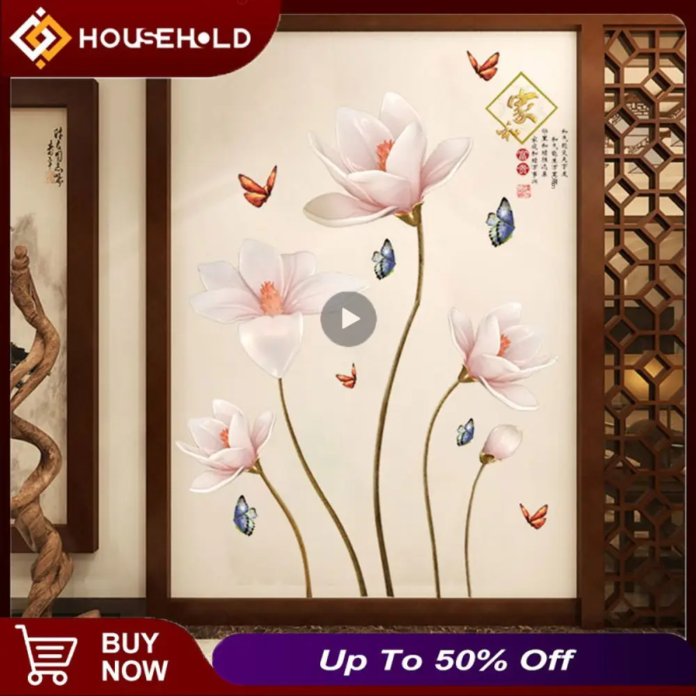 

Embossed Magnolia Furniture 5d Minimalist Diamond Jewelry Flowers Home Decorative Wallpaper Soft Bag Wall 8d Wallpaper 9d Mural
