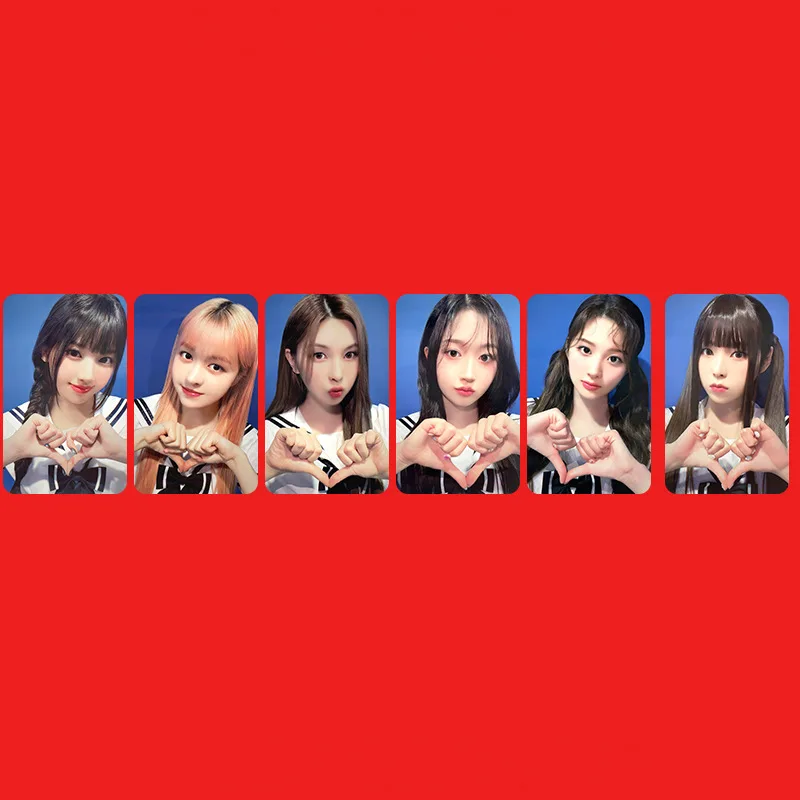 6 шт./компл. NMIXX Idol новая серия ломо-карты HD печать фотокарточки высокое качество