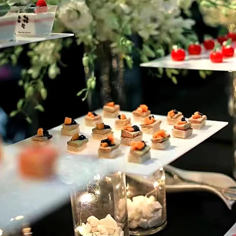 Акриловая подставка для буфета дисплей холодной еды Свадебный перерыв чая