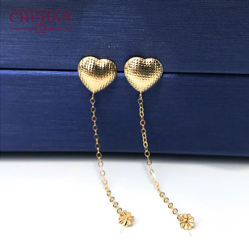 

Real 18k Gold Drop Earrings Accessorie Jasper Pearl Onyx Accessories AU750 Eardrop DIY Making Jewelry Handmade Wholesale