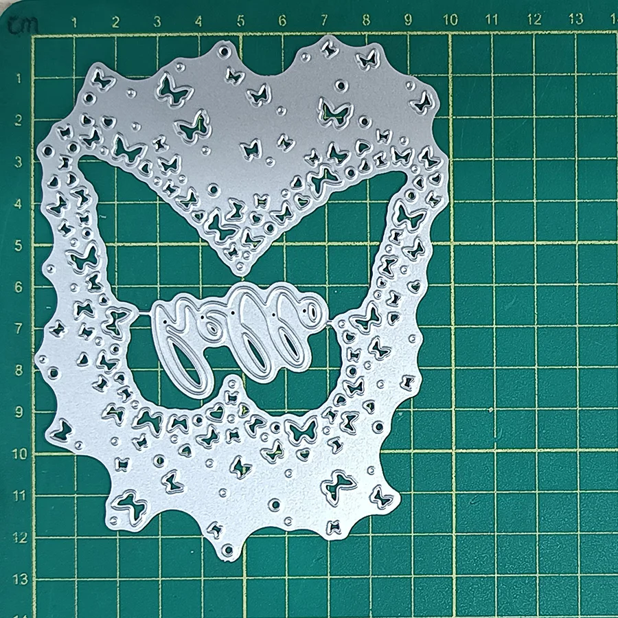 Hello Butterfly пресс-формы для скрапбукинга из стали серебристого цвета