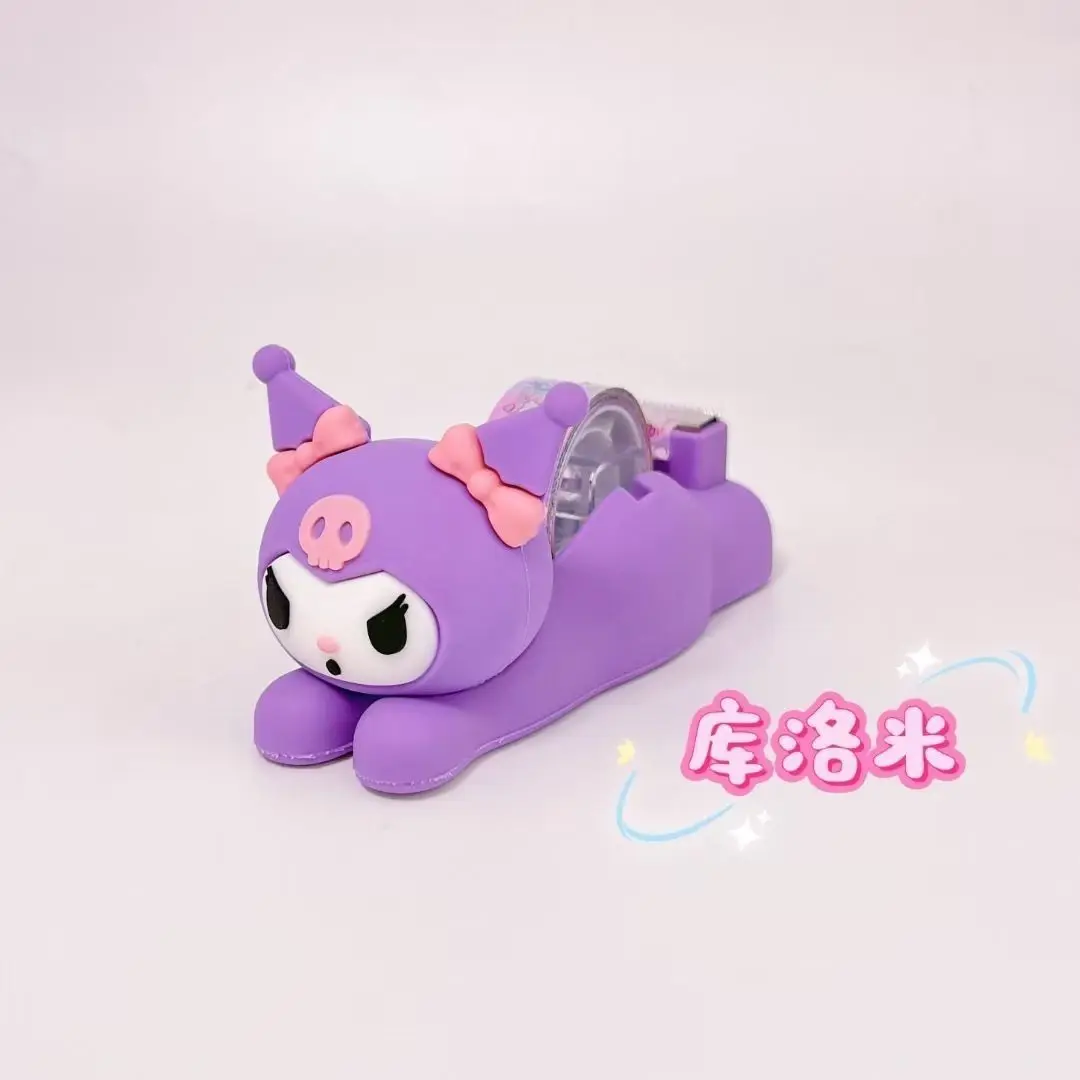 Милый резак для ленты Kuromi Kawaii Sanrio аниме Mymelody Cinnamoroll маленькая клейкая бумага