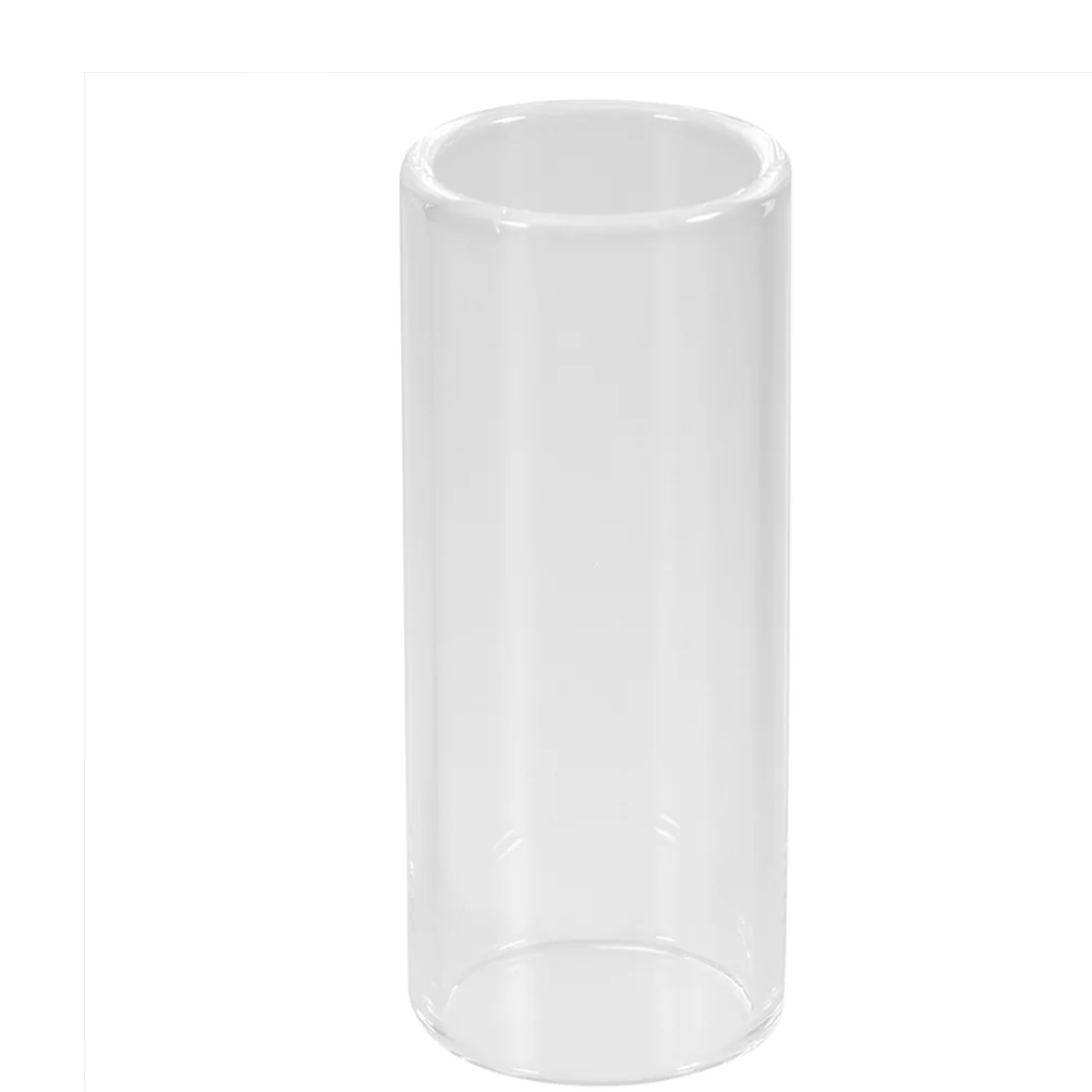 

51mm Glass Slide and Stainless Steel Slide Medium Bottleneck Slide for Guitar Bass Guitar Accessory(Transparent and Silver)