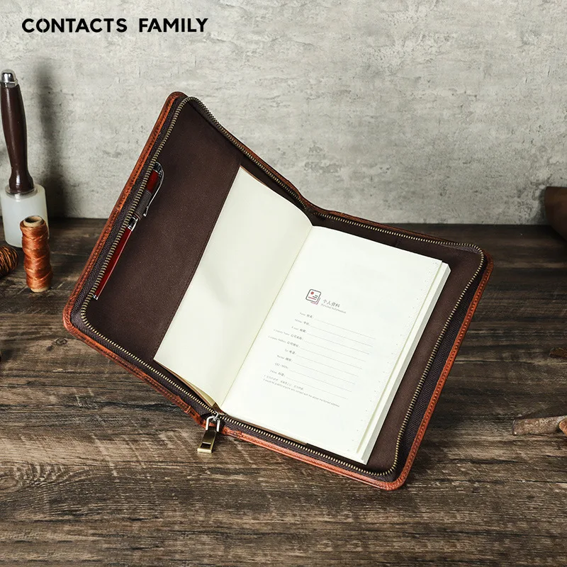 Чехол для ноутбука A5 из натуральной кожи деловой чехол с запястьем отделением