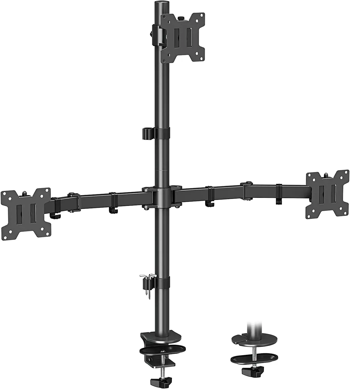 

Triple Monitor Mount, Monitor Stand fits 3 Screens up to 32 inch, 17.6 lbs Each, Fully Adjustable Stacked Monitor Stand 3 Monit