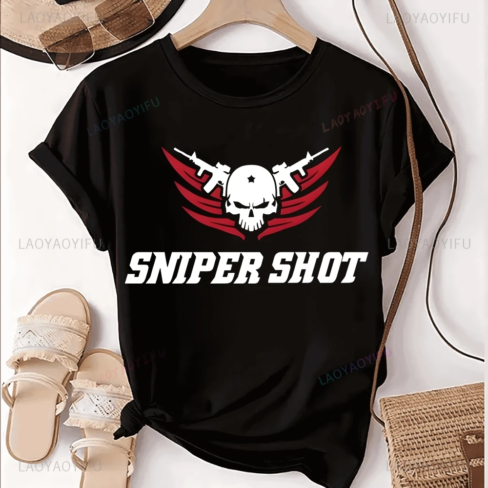 Стильная футболка с принтом фанатов армии SNIPER топ армейский фанат нейтральный