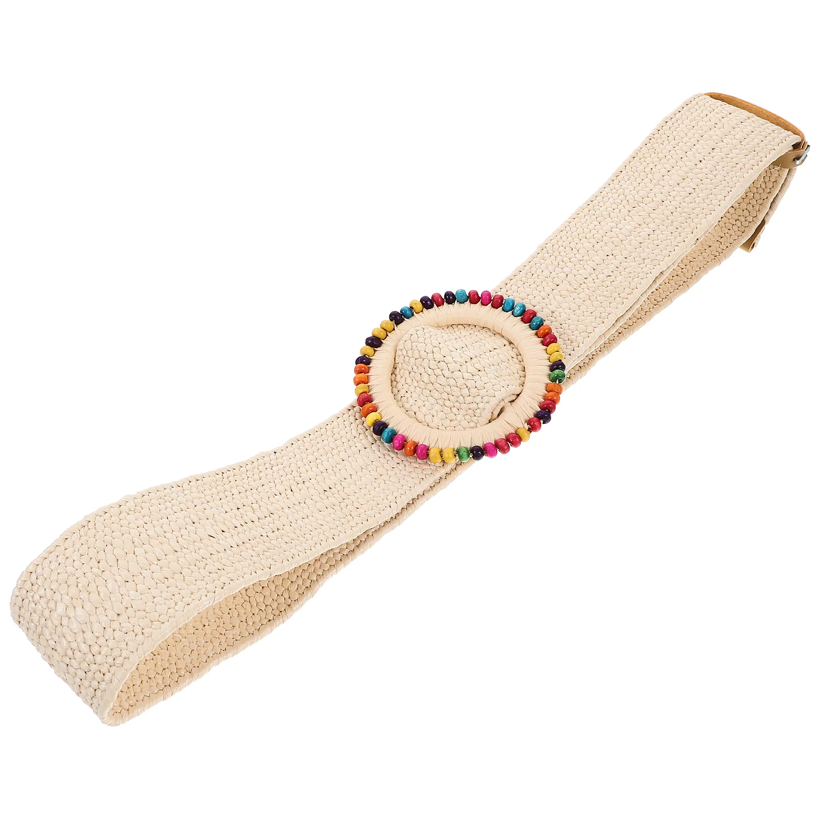 

Elastic Belt Women Waist Womens Girdle Stretch Dress Pp Grass Woven Belts Travel