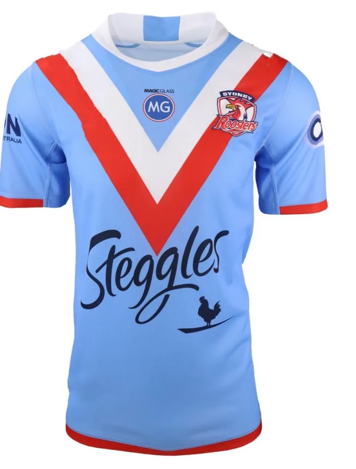 

2021 SYDNEY ROOSTERS TRAINING RUGBY JERSEY 2022 Sydney Roosters Home/Away Rugby Jersey size S-3XL-5XL