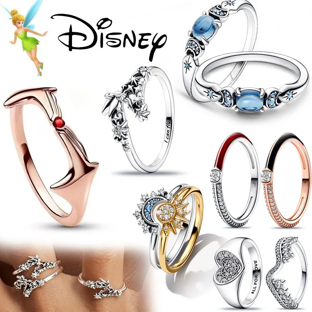 

2023 New Disney Marvel Aladdin Princess Jasmine Ring for Women Finger Hot Selling Fashion Jewelry DIY Jewelry Gift