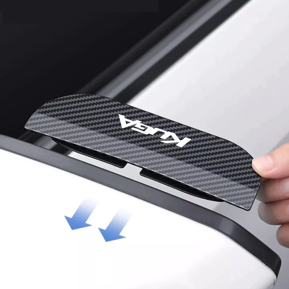 Автомобильное зеркало заднего вида козырек от дождя из углеродного волокна