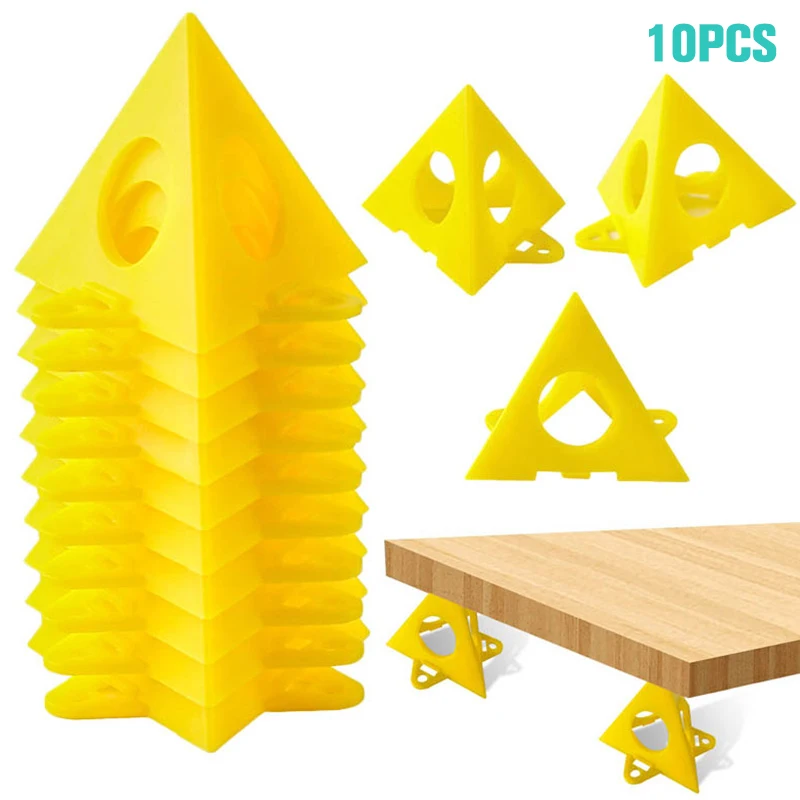 

10pcs Pyramid Stands Set Triangle Stands Paint Tool Triangle Paint Pads Feet for Woodworking Carpenter Accessories Paint Pads