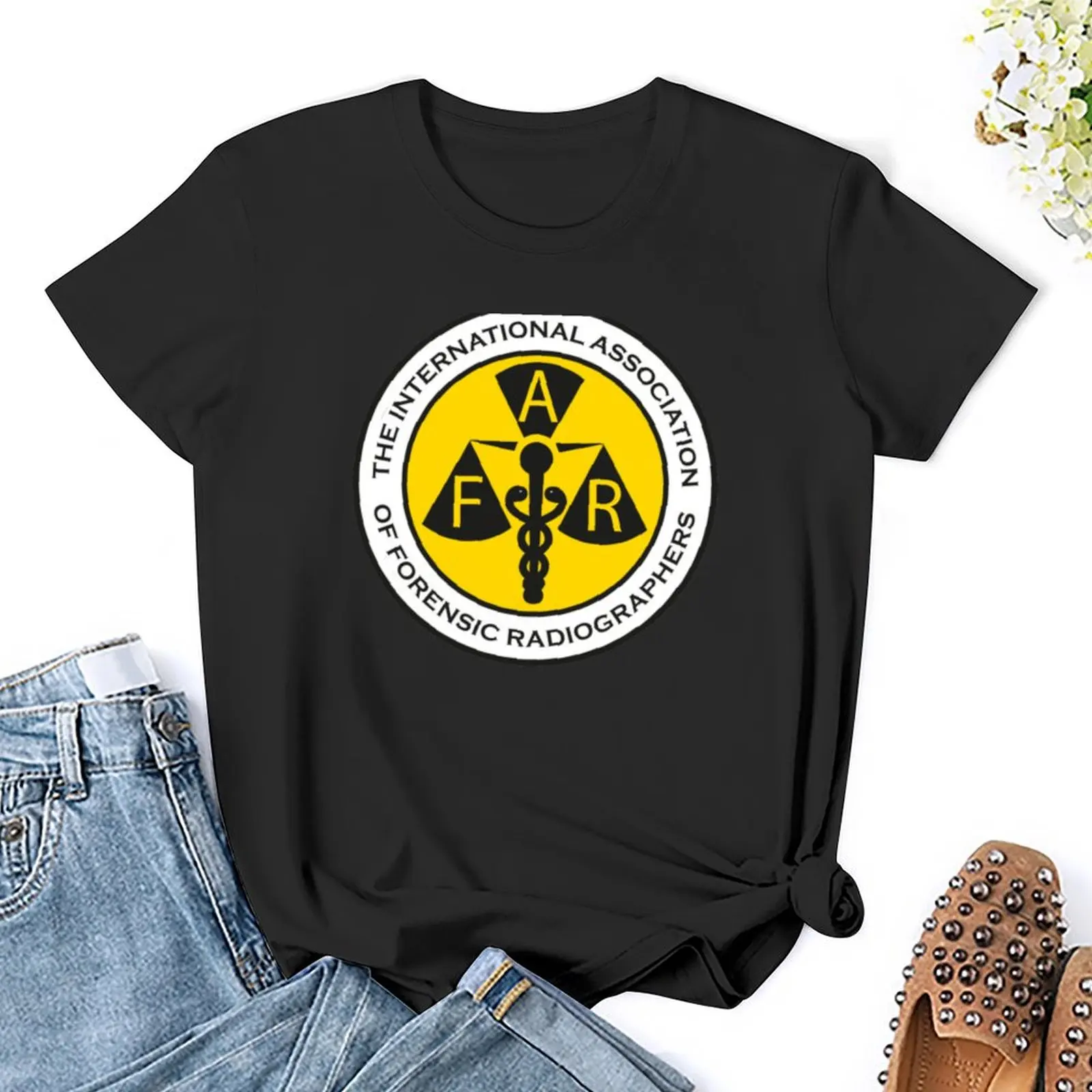 Футболка IAFR забавная Милая одежда с графикой футболки для женщин