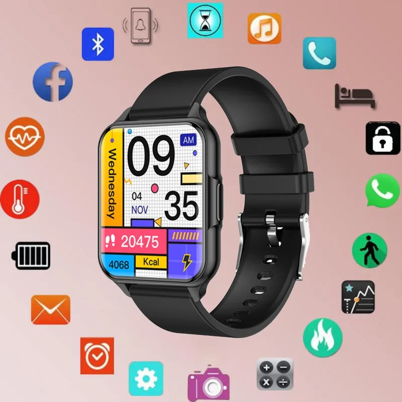 

Bluetooth5.0 Smart Watch 2023 Wireless Charging Smartwatch Bluetooth Calls Watches Men Women Fitness Bracelet Custom Watch Face