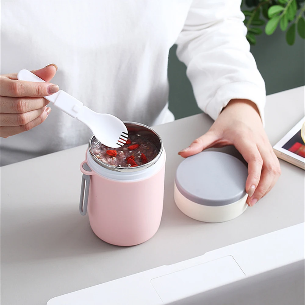 

304 Stainless Steel Liner Has Good Insulation Performance The Capacity Is Equivalent To Two Household Bowls Thermos Pot