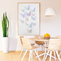 1224 pcs 3d hollow butterflies wall stickers for kids room home decoration fridge stickers children gifts butterfly walpapers