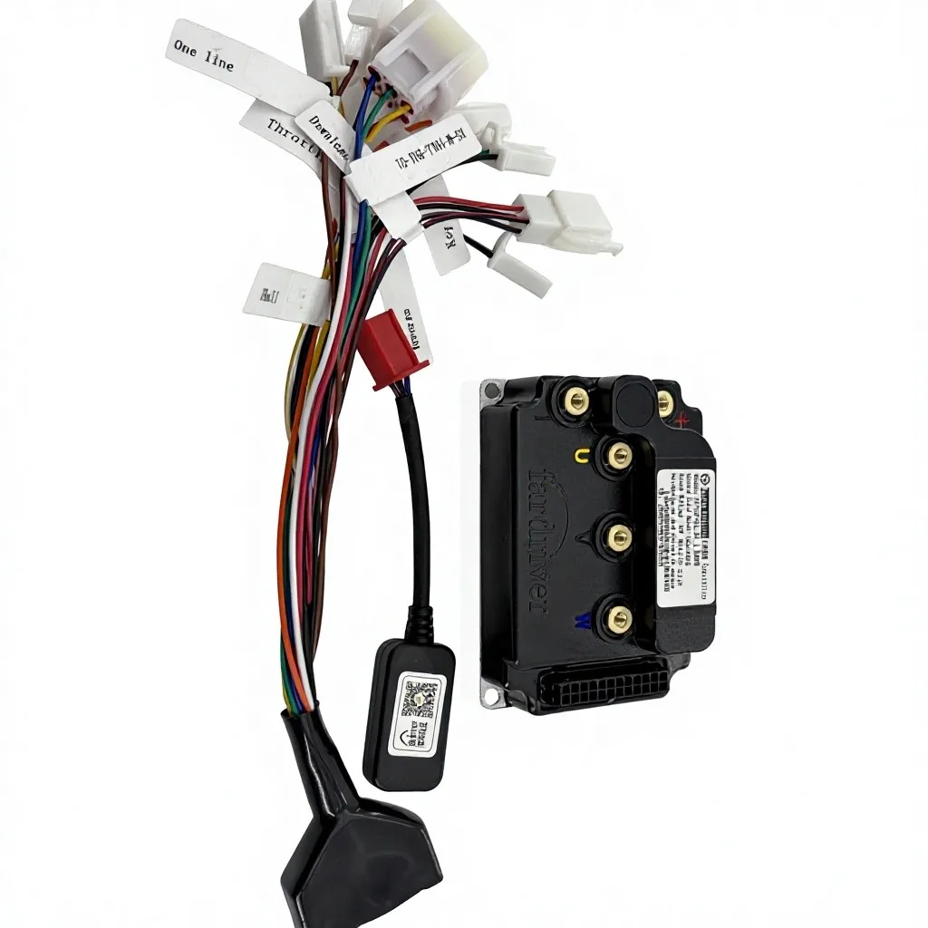 Фото Контроллер Fardriver Mini 72V 70A IP67 для электровелосипедов и скутеров, компактный контроллер для электровелосипедов с Bluetooth №2