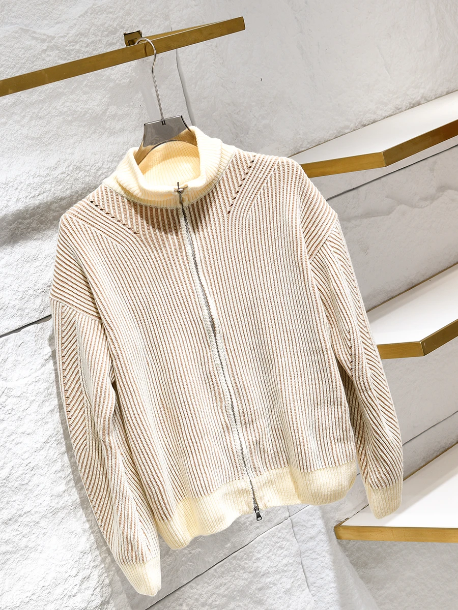 Идите на заказ бутона Xiban! офлайн 600+! Осенне-зимний мужской вязаный кардиган в