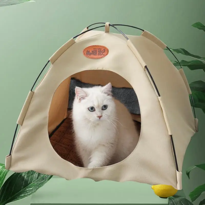 

Convenient and Portable Cat Bed - The Perfect Spring and Summer Pet Tent for Your Furry FriendIntroducing our innovative and st