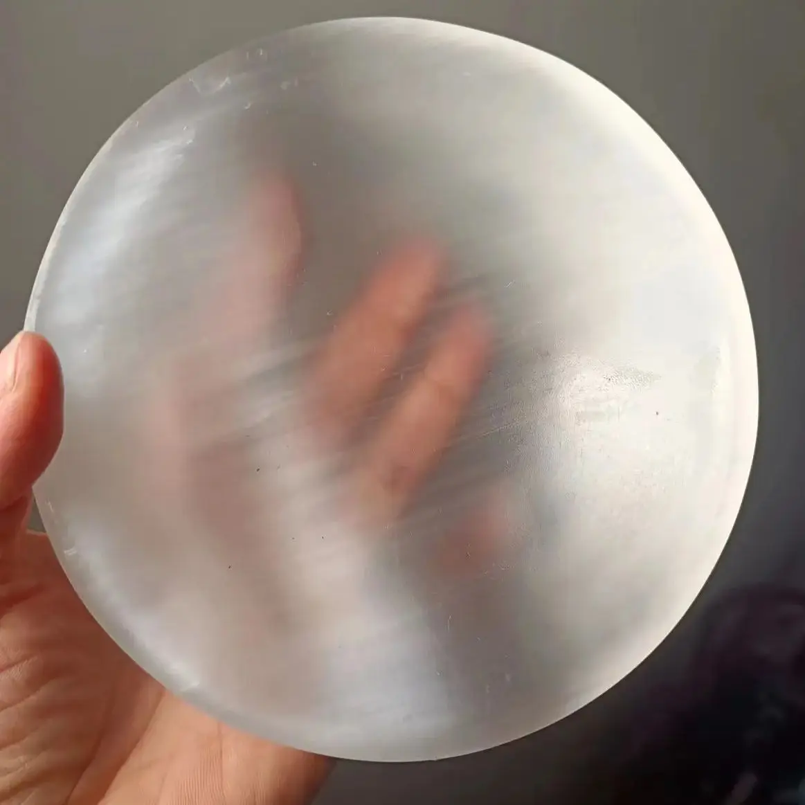 Натуральная Марокканская прозрачная гипсовая чаша кварцевый кристалл минерала