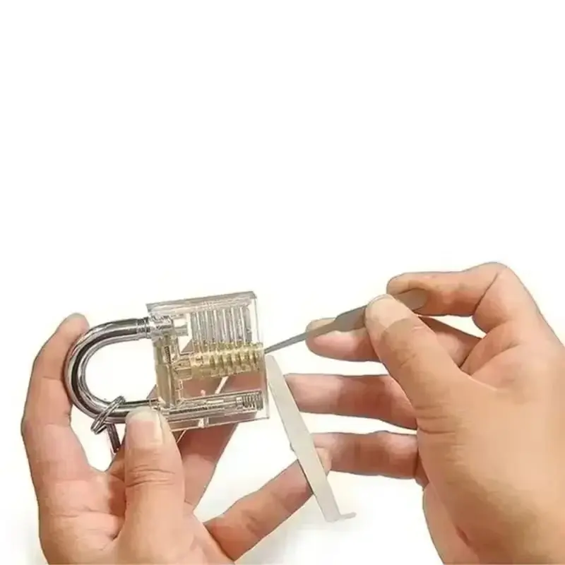 Фото Набор инструментов для вскрытия замков A74E-Lock Pick Bumps, из нержавеющей стали, для ремонта дверей, мощный стальной набор для отмычки замков №5