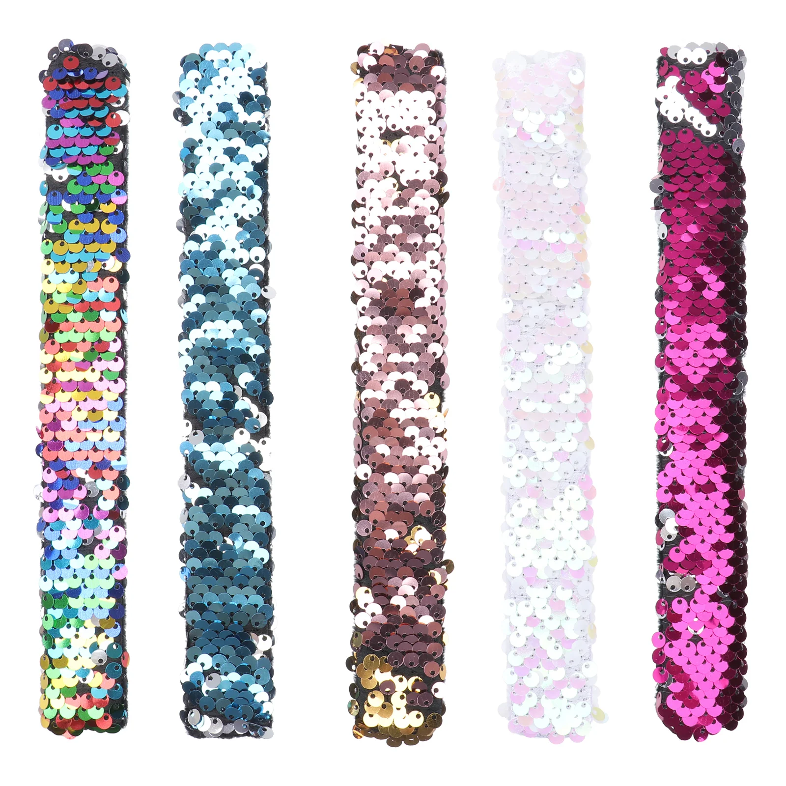 

Slap Bracelet Party Mermaid Bracelets Kids Wristband Sequin Birthday Bands Toys Glitter Squin Christmas Wristbands Holiday S Kid