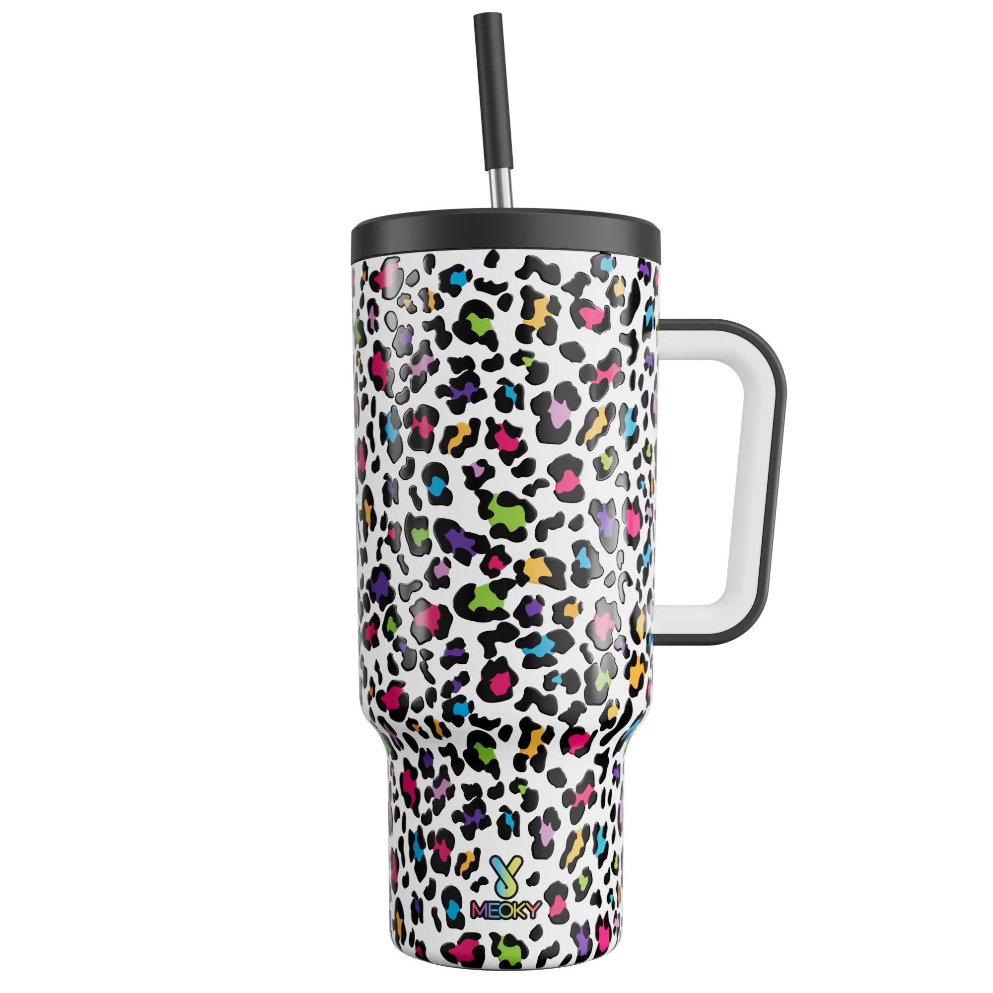 Стакан Meoky с ручкой 40 унций из нержавеющей стали