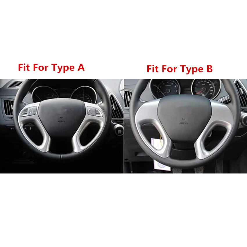Фото Декоративная накладка на рулевое колесо для Hyundai ix35 2010 2011 2012 2013 2014 2015, Стайлинг автомобиля ABS №3