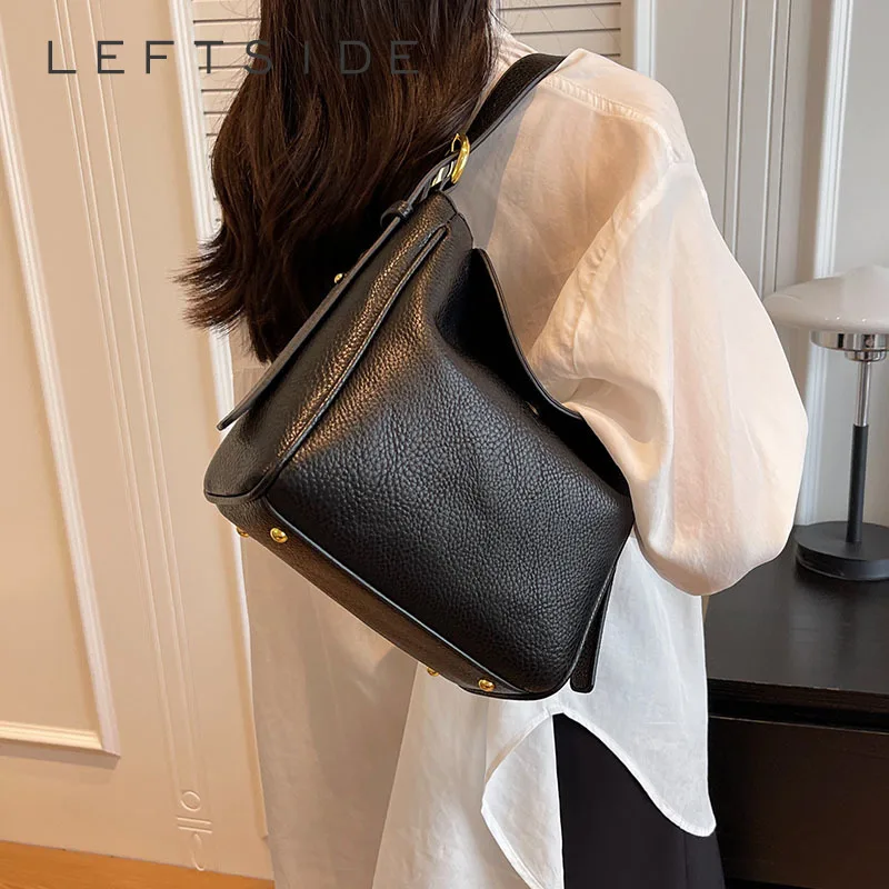 

Маленькие сумки через плечо LEFTSIDE для женщин 2023, трендовая модная сумка для подмышек, женские сумочки и кошельки в стиле ретро, сумка под подмышек