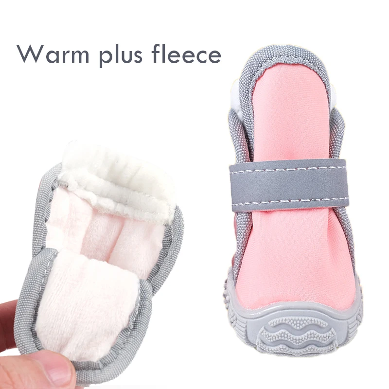 

Dog Boots, Anti-Slip Dog Shoes,Detachable Closure Puppy Dog Shoes Boots Pet Antiskid Shoes Winter Warm Skidproof Sneakers
