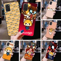 cute gudetama aggretsuko phone case for samsung galaxy s21 plus ultra s20 fe m11 s8 s9 plus s10 5g lite 2020