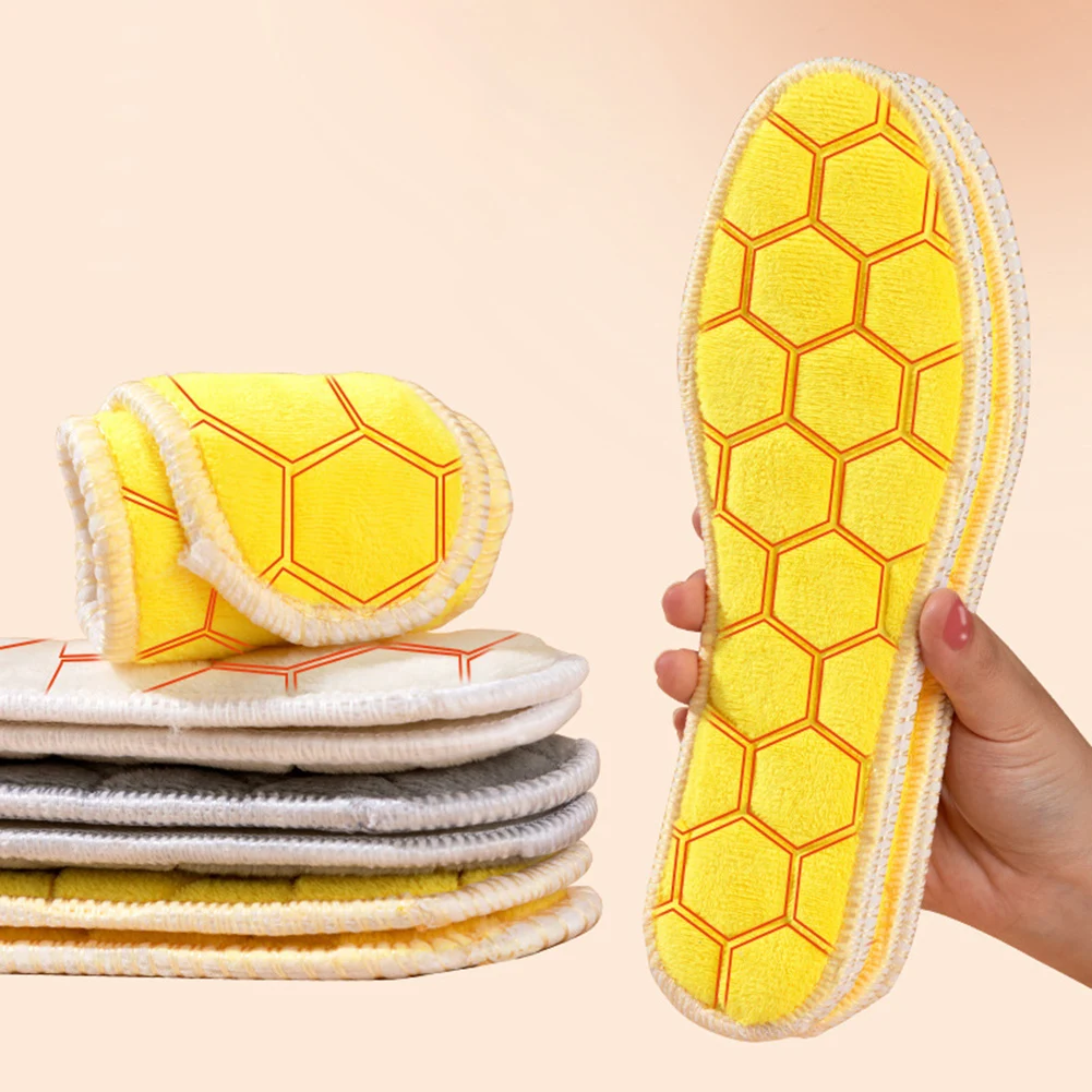 

1 пара посылка, поглощающие пот стельки, плюшевые стельки, утолщенные стельки, мужские теплые стельки, противоскользящие стельки